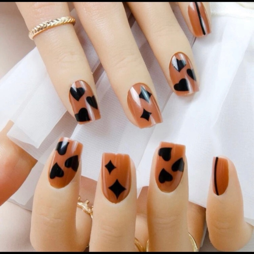24 piece Acrylic Multi-Print fake nails